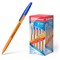 Ручка шариковая ERICH KRAUSE "R-301 Orange", СИНЯЯ, корпус оранжевый, узел 0,7 мм, линия письма 0,35 мм, 43194 - фото 11433381