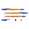 Ручка шариковая ERICH KRAUSE "R-301 Orange", СИНЯЯ, корпус оранжевый, узел 0,7 мм, линия письма 0,35 мм, 43194 - фото 11433382
