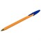 Ручка шариковая STAFF "Basic Orange BP-01", письмо 750 метров, СИНЯЯ, длина корпуса 14 см, узел 1 мм, 143740 - фото 11433464