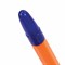 Ручка шариковая масляная STAFF "Basic X-100", СИНЯЯ, корпус оранжевый, узел 1 мм, линия письма 0,7 мм, 143204 - фото 11433479