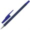 Ручка шариковая STAFF "EVERYDAY" BP-190, СИНЯЯ, корпус прорезиненный синий, узел 0,7 мм, линия письма 0,35 мм, 142397 - фото 11434067