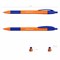 Ручка шариковая масляная автоматическая с грипом ERICH KRAUSE "U-209 Orange", СИНЯЯ, узел 1,0 мм, линия письма 0,3 мм, 47593 - фото 11434147