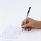 Ручка шариковая с грипом BEIFA (Бэйфа), СИНЯЯ, корпус прозрачный, узел 0,7 мм, линия письма 0,5 мм, AA999-BL - фото 11434187