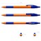 Ручка шариковая автоматическая с грипом ERICH KRAUSE "R-301 Orange", СИНЯЯ, 1,0 мм, линия письма 0,5 мм, 46762 - фото 11434267