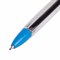 Ручка шариковая масляная автоматическая STAFF "OBP-252", СИНЯЯ, узел 0,7 мм, линия 0,35 мм, 142969 - фото 11434287