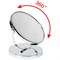 Зеркало настольное BRABIX, круглое, диаметр 17 см, двустороннее, с увеличением, металлическая рамка, 607422 - фото 11444268
