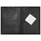 Обложка для паспорта натуральная кожа флоттер, "Герб", черная, BRAUBERG, 237198 - фото 11449118