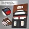 Обложка для паспорта и документов 7 в 1 натуральная кожа, без тиснения, черная, BRAUBERG, 238196 - фото 11449133