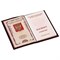 Обложка для паспорта натуральная кожа "Virginia", "Герб", темно-бордовая, BRAUBERG, 237199 - фото 11449403