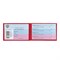 Бланк документа "Удостоверение" (жесткое), "Герб России", красный, 66х100 мм, STAFF, 129138 101010129138 - фото 11449523