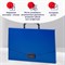 Папка-портфель пластиковая BRAUBERG "Energy", А4 (330х256х32 мм), без отделений, синий, 222082 - фото 11450461