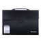 Папка-портфель пластиковая BRAUBERG А4+ (390х260х40 мм), 3 отделения, фактура линейная, черная, 221389 - фото 11450674