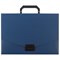 Портфель пластиковый STAFF А4 (320х225х36 мм), без отделений, синий, 229240 - фото 11451496