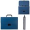 Портфель пластиковый STAFF А4 (330х235х36 мм), 13 отделений, индексные ярлыки, синий, 229244 - фото 11451746