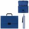 Портфель пластиковый STAFF А4 (330х235х36 мм), 7 отделений, индексные ярлыки, синий, 229242 - фото 11451766