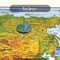 Карта мира физическая 120х78 см, 1:25М, с ламинацией, интерактивная, европодвес, BRAUBERG, 112379 - фото 11461594