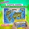 Карта мира "Животный и растительный мир" 101х69 см, интерактивная, в тубусе, ЮНЛАНДИЯ, 112373 - фото 11461634