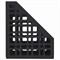 Лоток вертикальный для бумаг BRAUBERG "MAXI Plus", 240 мм, 3 отделения, сетчатый, сборный, черный, 237013 - фото 11467936