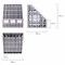 Лоток вертикальный для бумаг BRAUBERG "MAXI Plus", 240 мм, 6 отделений, сетчатый, сборный, серый, 237016, ЛТ86 - фото 11468277