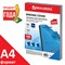 Обложки пластиковые для переплета А4, КОМПЛЕКТ 100 шт., 150 мкм,"Кристалл", прозрачно-синие, BRAUBERG, 532158 101010532158 - фото 11472851