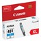 Картридж струйный CANON (CLI-481C XL) для PIXMA TS704 / TS6140, голубой, ресурс 515 страниц, оригинальный, 2044C001 101010363218 - фото 11476346