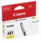 Картридж струйный CANON (CLI-481Y) для PIXMA TS704/TS6140, желтый, ресурс 257 страниц, оригинальный, 2100C001 101010363215 - фото 11477268