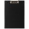 Доска-планшет STAFF "EVERYDAY" с прижимом А4 (225х316 мм), картон/бумвинил, РОССИЯ, черная, 229051 - фото 11482139