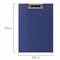 Доска-планшет STAFF "EVERYDAY" с прижимом А4 (225х316 мм), картон/бумвинил РОССИЯ, синяя, 229052 - фото 11482208