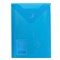 Папка-конверт с кнопкой МАЛОГО ФОРМАТА (105х148 мм), А6, синяя, 0,18 мм, BRAUBERG, 227317 - фото 11483203