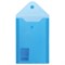 Папка-конверт с кнопкой МАЛОГО ФОРМАТА (105х148 мм), А6, синяя, 0,18 мм, BRAUBERG, 227317 - фото 11483204