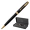 Ручка шариковая PARKER "Sonnet Core Matt Black GT", черный матовый лак, позолота, черная, 1931519 101010142359 - фото 11518061