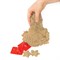 Песок для лепки кинетический BRAUBERG KIDS, песочный, 500 г, 2 формочки, ведерко, 665094 - фото 11522935