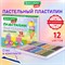 Пластилин классический пастельные цвета BRAUBERG KIDS, 12 цветов, 180 грамм, стек, 106681 - фото 11523725
