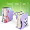 Подставка-держатель для книг и учебников BRAUBERG KIDS "Panda", раздвижная, металлическая, 238064 - фото 11536554