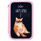 Пенал ПИФАГОР, 3 отделения, ламинированный картон, 19х11 см, "Lazy cat", 272252 - фото 11541168