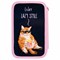 Пенал ПИФАГОР, 3 отделения, ламинированный картон, 19х11 см, "Lazy cat", 272252 - фото 11541169