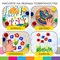 Краски пальчиковые для малышей от 1 года, 6 цветов (3 классических + 3 флуоресцентных) х 40 мл, BRAUBERG KIDS, 192279 - фото 11551378