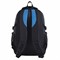 Рюкзак BRAUBERG TITANIUM универсальный, 3 отделения, черный, синие вставки, 45х28х18 см, 224734 - фото 11556584