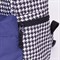 Рюкзак BRAUBERG SYDNEY универсальный, карман с пуговицей, бело-синий, узор клетка, 38х27х12 см, 228840 - фото 11558390