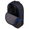 Рюкзак STAFF TRIP универсальный, 2 кармана, черный с синими деталями, 40x27x15,5 см, 270786 - фото 11558848