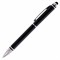Ручка-стилус SONNEN для смартфонов/планшетов, СИНЯЯ, корпус черный, серебристые детали, линия письма 1 мм, 141589 - фото 11568737