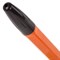 Ручка шариковая BRAUBERG "X-333 Orange", ЧЕРНАЯ, корпус оранжевый, узел 0,7 мм, линия письма 0,35 мм, 142410 - фото 11568969
