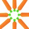 Ручка фигурная шариковая ЮНЛАНДИЯ "Морковка", мягкий силиконовый корпус, СИНЯЯ, пишущий узел 0,7 мм, 143778 - фото 11569670