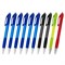 Ручки шариковые автоматические с грипом "НАБОР MULTICOLOR" BRAUBERG "SUPER", 10 шт. (6 синих, 2 черных, 1 красная, 1 зеленая), 143381 - фото 11569751