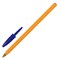 Ручки шариковые BIC "Orange Fine", НАБОР 8 шт., СИНИЕ, линия письма 0,32 мм, пакет, 919228 - фото 11571342