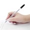 Ручка шариковая ОФИСМАГ "Line", ЧЕРНАЯ, корпус прозрачный, узел 1 мм, линия письма 0,5 мм, 141879 - фото 11571356