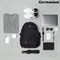Рюкзак GERMANIUM "S-01" универсальный, с отделением для ноутбука, влагостойкий, черный, 47х32х20 см, 226947 - фото 11583545