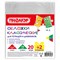 Обложки ПП для тетрадей и дневников, НАБОР 20 шт. + 2 шт. в подарок, 70 мкм, 210х345 мм, прозрачные, ПИФАГОР, 272701 - фото 11584946