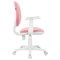Кресло детское BRABIX "Fancy MG-201W", с подлокотниками, пластик белый, ткань вельветовая, розовое, 533009 - фото 11585350
