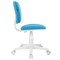 Кресло детское BRABIX "Joy MG-204W", без подлокотников, пластик белый, ткань TW, голубое, 533012 - фото 11585358